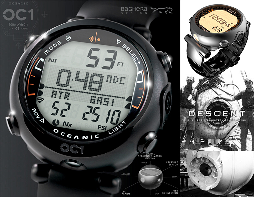Baghera » OC1 digital dive watch