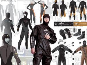 Diving wet and dry suits